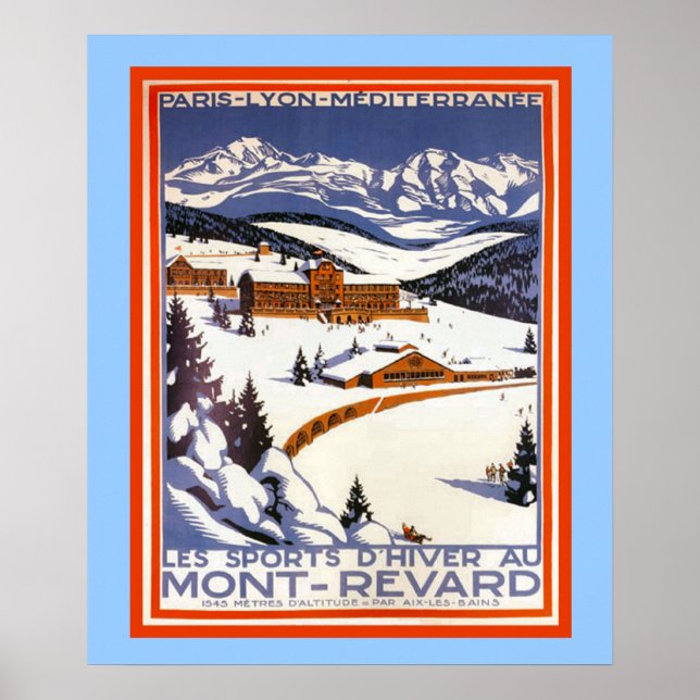 Vintage winter sports poster (Front)