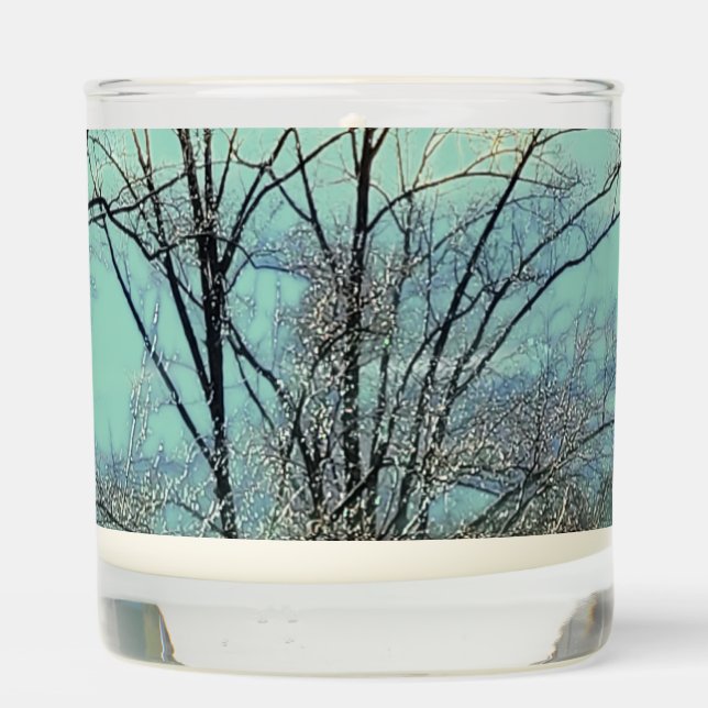 Vintage Wintry Candle (Back)
