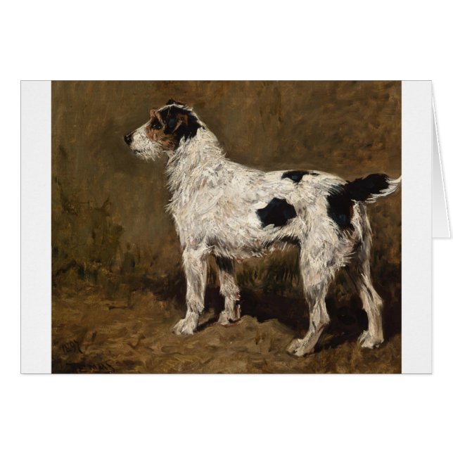 Vintage - Wire Haired Fox Terrier Dog, Cards (Front Horizontal)