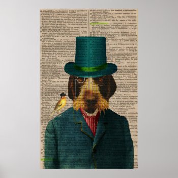 Vintage Wirehaired Pointing Griffon Poster by gidget26 at Zazzle