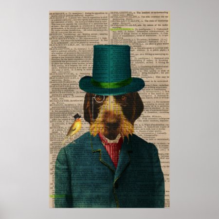 Vintage Wirehaired Pointing Griffon Poster