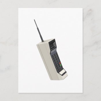 Vintage Wireless Cellular Phone Postcard by The_Shirt_Yurt at Zazzle