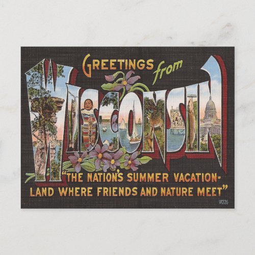 Vintage Wisconsin Postcard