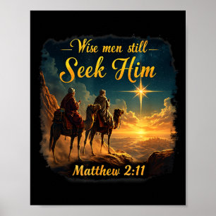 Vintage Wise Men Still Seek Him Jesus 3 Kings Chri Poster