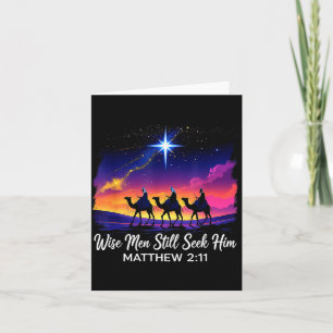 Vintage Wise Men Still Seek Him Jesus Faith 3 King Card