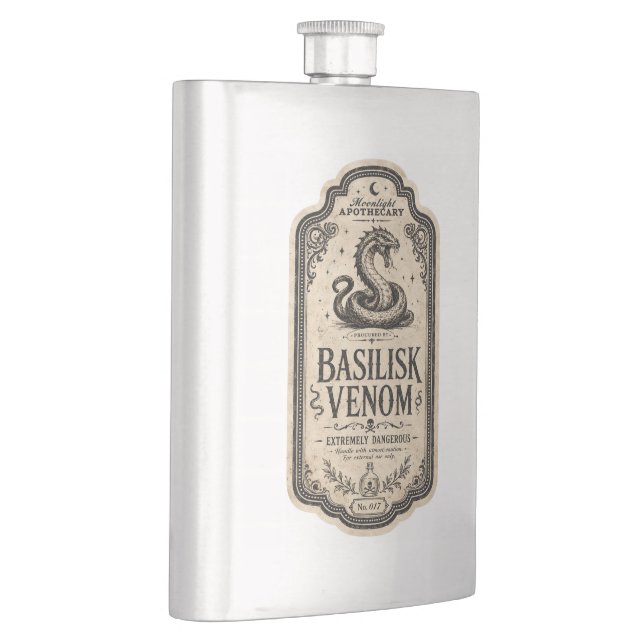 Vintage Witch Apothecary Potion Flask (Right)