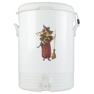 Vintage Witch Beverage Cooler