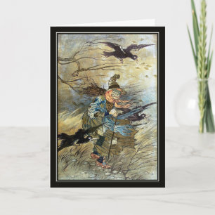 Vintage Witch by Charles Folkard Card