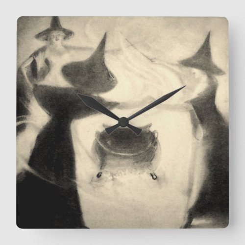 Vintage Witch Clock