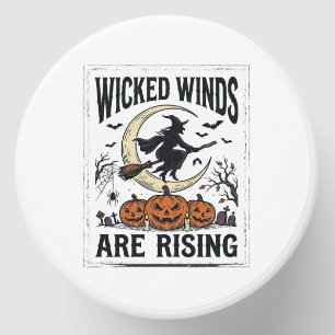 Vintage Witch Halloween Broomstick Pumpkin Moon Ar Mini Candle Favors