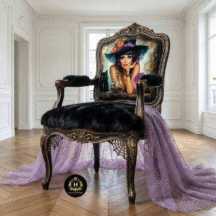 Vintage Witch Halloween Decoupage Tissue Paper