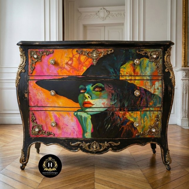 Vintage Witch Halloween Decoupage  Tissue Paper (Creator Uploaded)