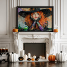 Vintage Witch Halloween Decoupage