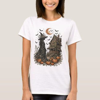 Vintage Witch Halloween Witchcore T-shirt