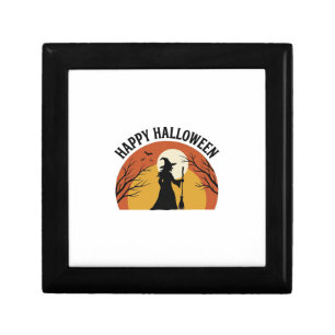 Vintage Witch Happy Halloween Shirt Design_1 Gift Box