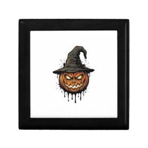 Vintage Witch Hat Pumpkin Halloween Graphic_1 Gift Box