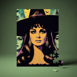 Vintage Witch Jigsaw Puzzle