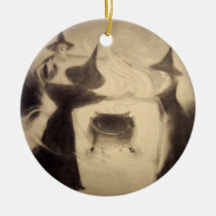 Vintage Witch Ornament