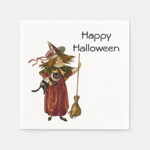 Vintage Witch Paper Napkins