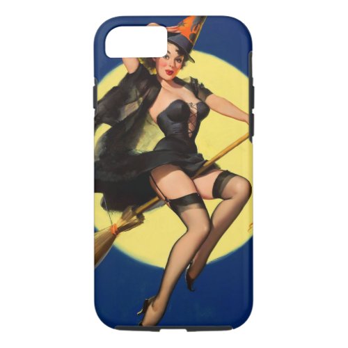 Vintage Witch Pinup Girl iPhone 87 Case