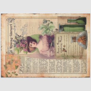 Vintage Witch Potion Design Series 1 Tissue Paper
