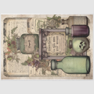 Vintage Witch Potion Design Series 2 Tissue Paper