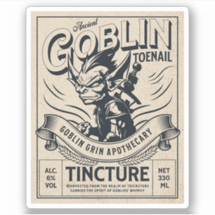 Vintage Witch Potion Label Halloween Decoration