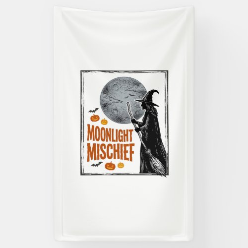 Vintage Witch Shirt Halloween Moon Silhouette_1 Banner