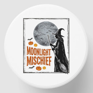 Vintage Witch Shirt Halloween Moon Silhouette_1 Mini Candle Favors