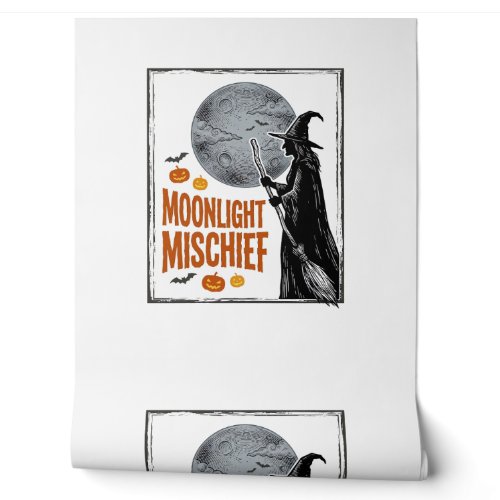 Vintage Witch Shirt Halloween Moon Silhouette_1 Wallpaper