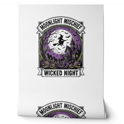 Vintage Witch Shirt Moonlit Haunted Halloween Art_ Wallpaper