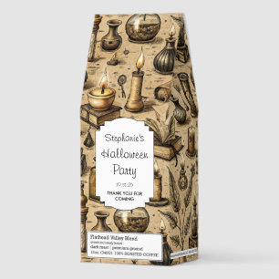 Vintage Witchcraft Books & Candles Pattern Roasted Coffee