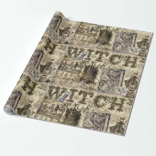 Vintage Witchcraft Wrapping Paper