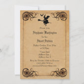 Vintage Witches Ball Sweet 16 Double Sided Invitation (Back)