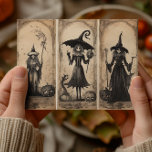 Vintage Witches Old Halloween Decoupage  Postcard<br><div class="desc">This design may be personalized by choosing the Edit Design option. You may also transfer onto other items. Contact me at colorflowcreations@gmail.com or use the chat option at the top of the page if you wish to have this design on another product or need assistance with this design. See more...</div>