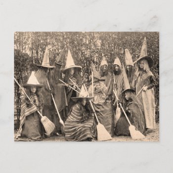Vintage Witches Photo Women In Costume Postcard by Sideview at Zazzle