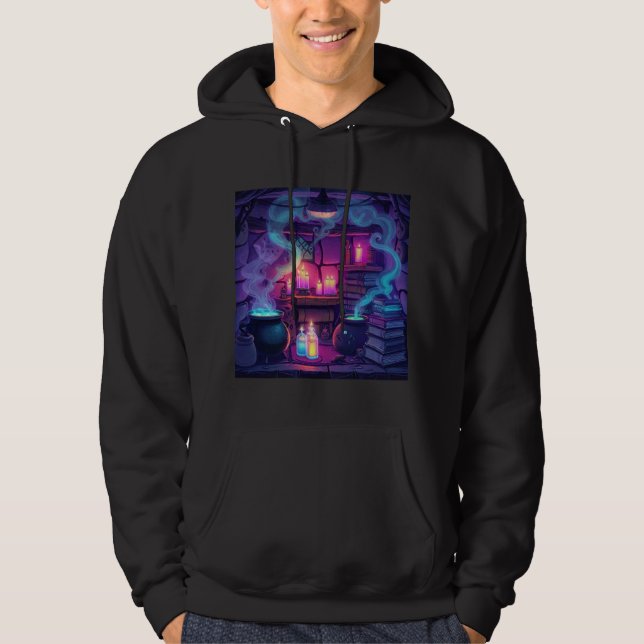 Vintage Witchy Potion Lab Hoodie (Front)