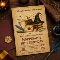 Vintage Wizard Birthday