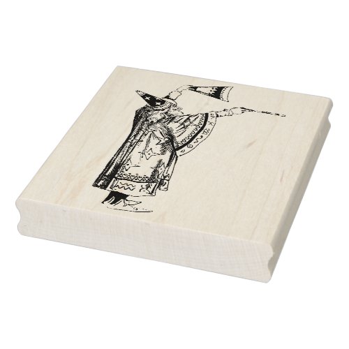 Vintage Wizard Conjuring Magic Rubber Art Stamp