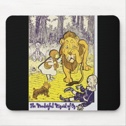 Vintage Wizard of Oz 1st Edition Print Mouse Pad