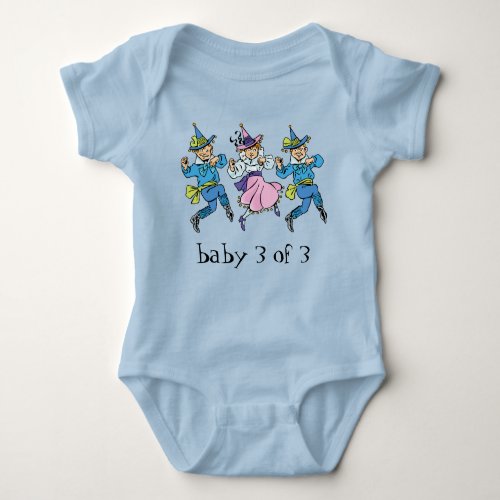 Vintage Wizard of Oz Baby 3 of 3 Triplets Baby Bodysuit