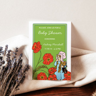 Vintage Wizard of Oz Baby Shower Invitation