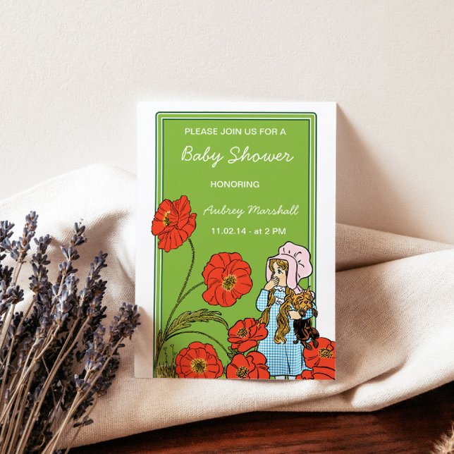 Vintage Wizard of Oz Baby Shower Invitation (Creator Uploaded)