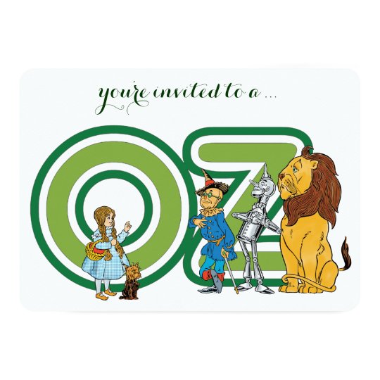 Vintage Wizard Of Oz Baby Shower Party Invitation Zazzle Com