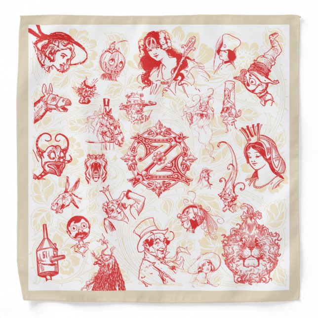VINTAGE WIZARD OF OZ BANDANA (Front)