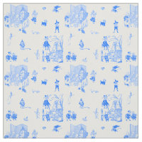 Vintage Wizard of Oz Blue Toile de Jouy
