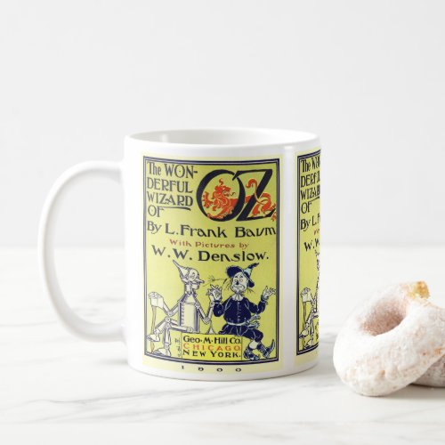 Vintage Wizard of Oz Book Cover Art Title Page Coffee Mug