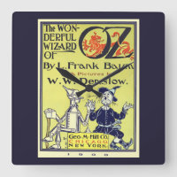 Vintage Wizard of Oz Book Cover Art, Title Page