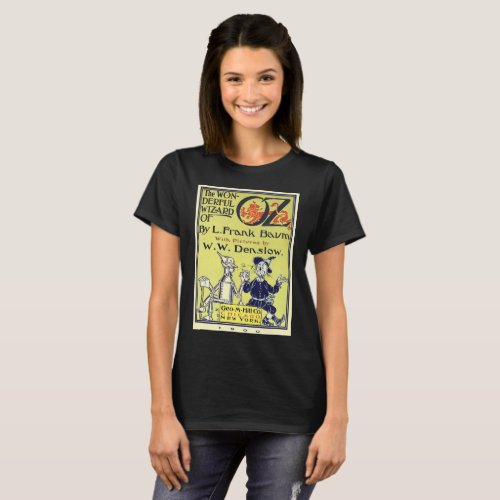 Vintage Wizard of Oz Book Cover Art Title Page T_Shirt