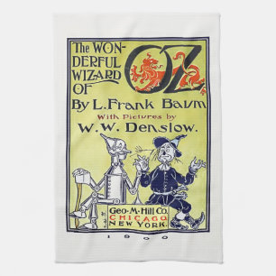 Vintage Wizard of Oz Book Cover Towel